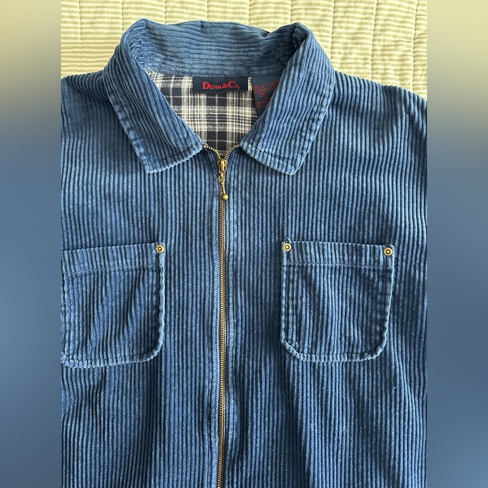 Vintage Denim & Co. Blue Corduroy Jacket